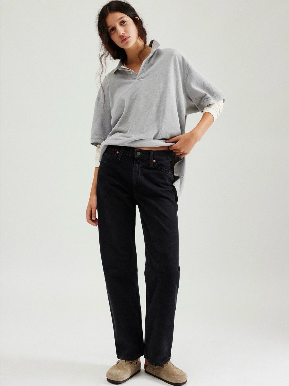 Levi's Women's Dad Jeans in Black